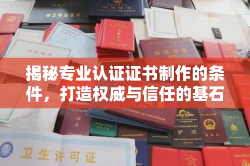 太白揭秘专业认证证书制作的条件，打造权威与信任的基石